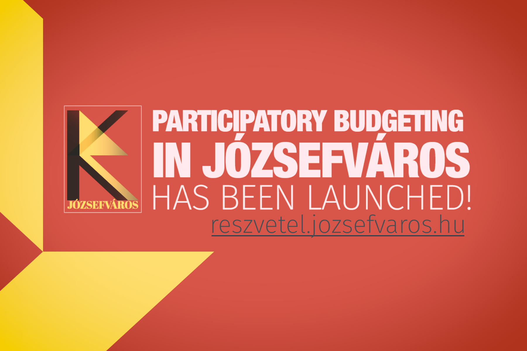 Participatory Budgeting in Józsefváros has been launched!